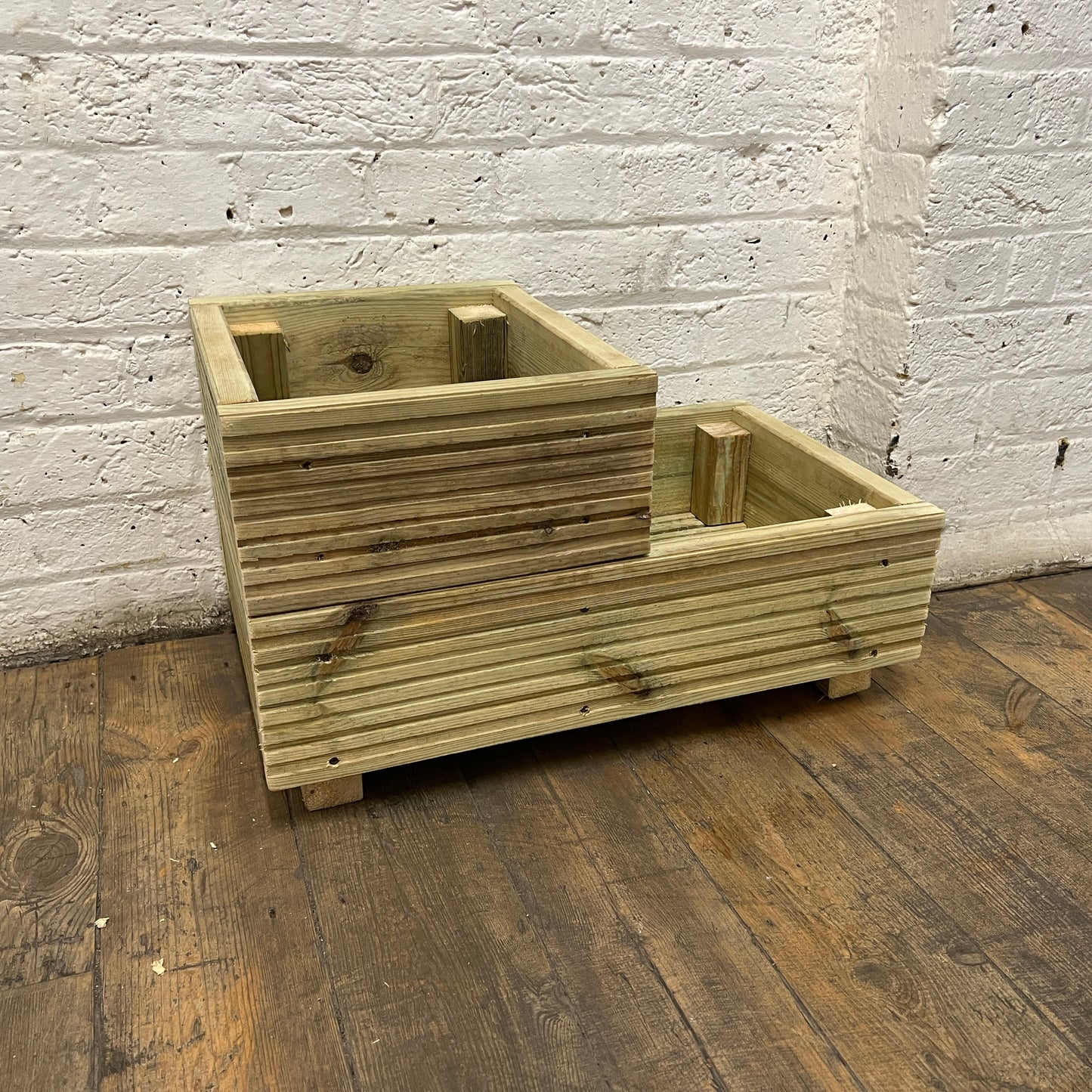 Two Tiered Decking Planter 57x35x33cm