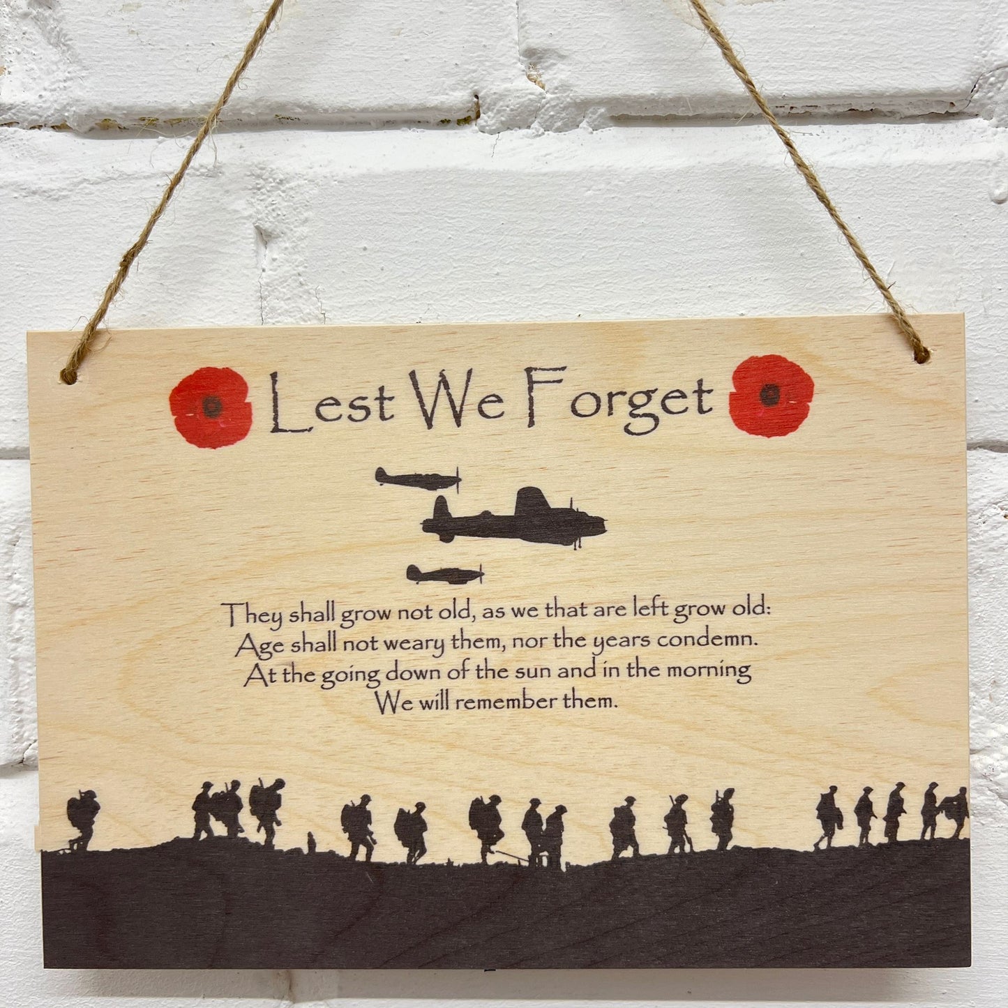 Battle of Britain Remembrance Poppy Plaque