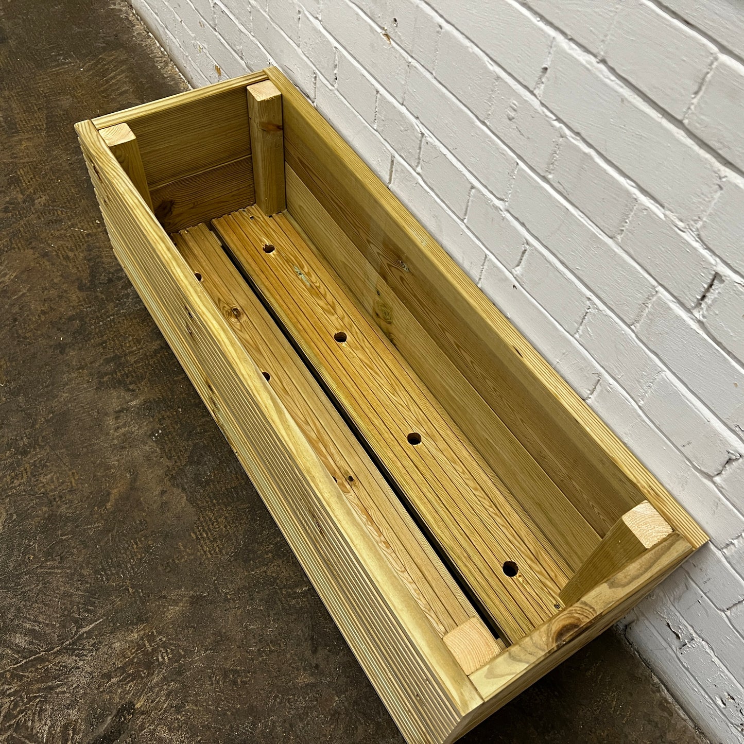 Large 100cm Long Decking Planter 100x35x33cm