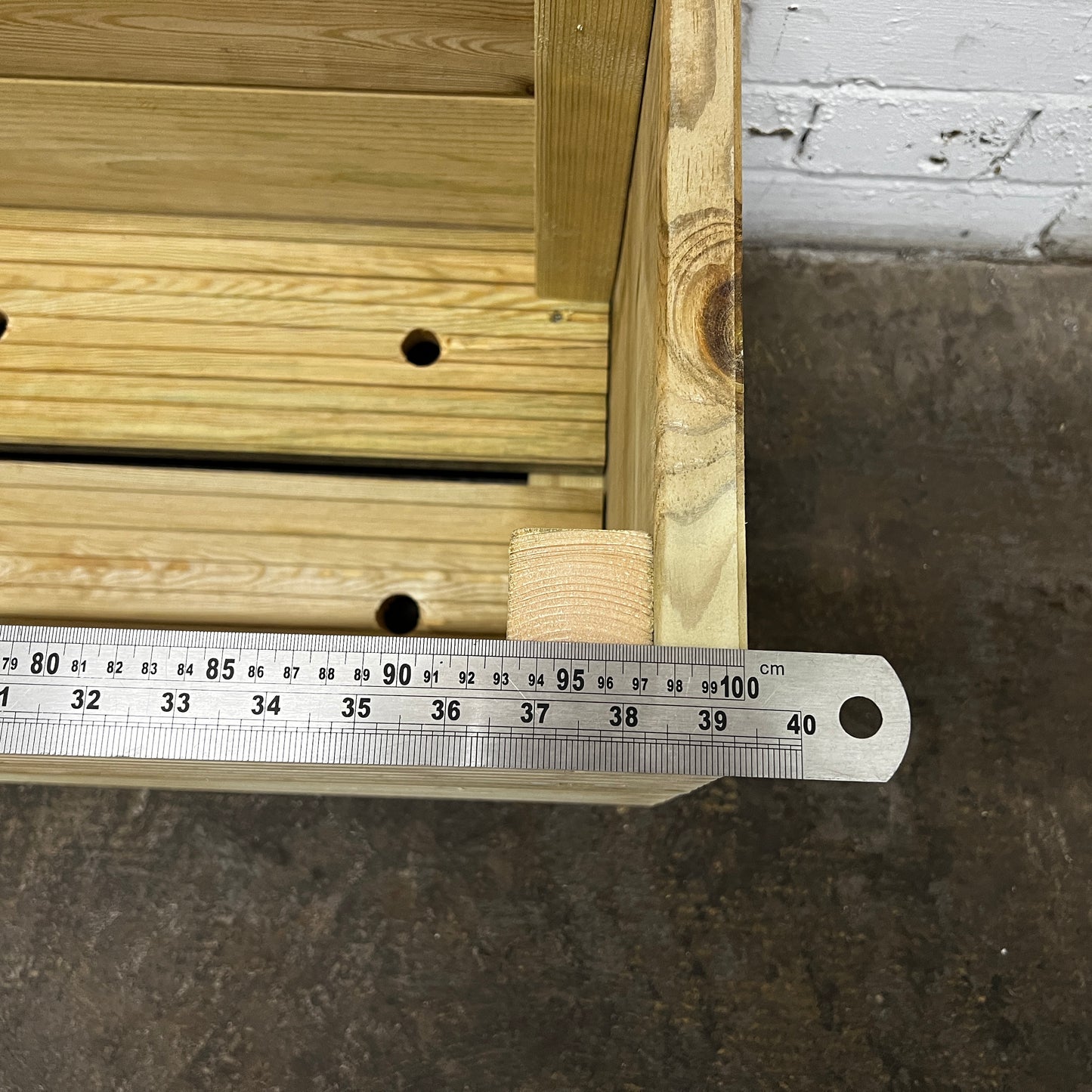 Large 100cm Long Decking Planter 100x35x33cm