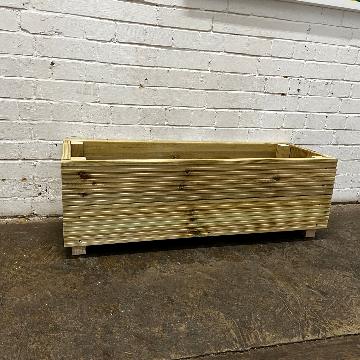 Large 100cm Long Decking Planter 100x35x33cm