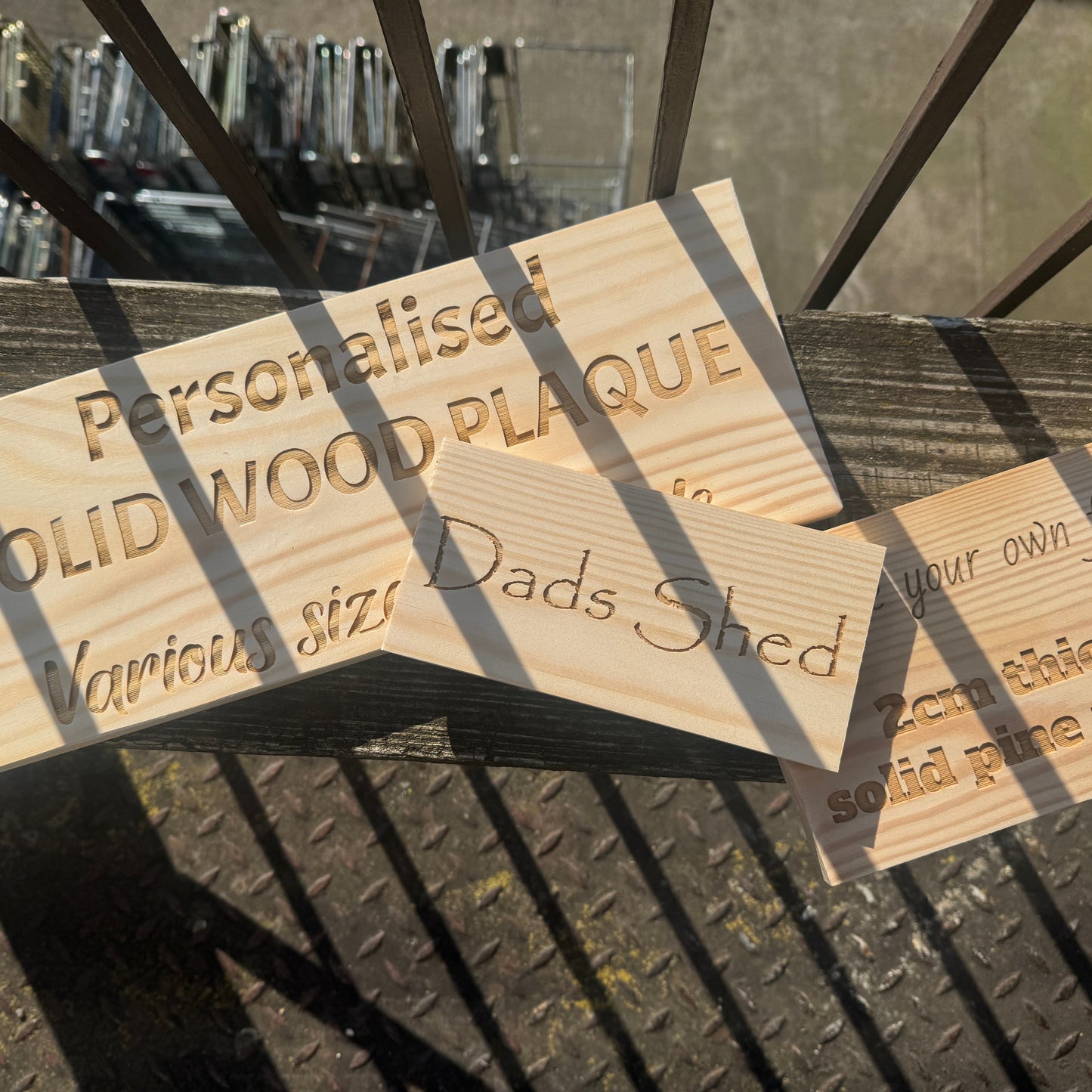 Solid Pine Wooden Plaque (various sizes)