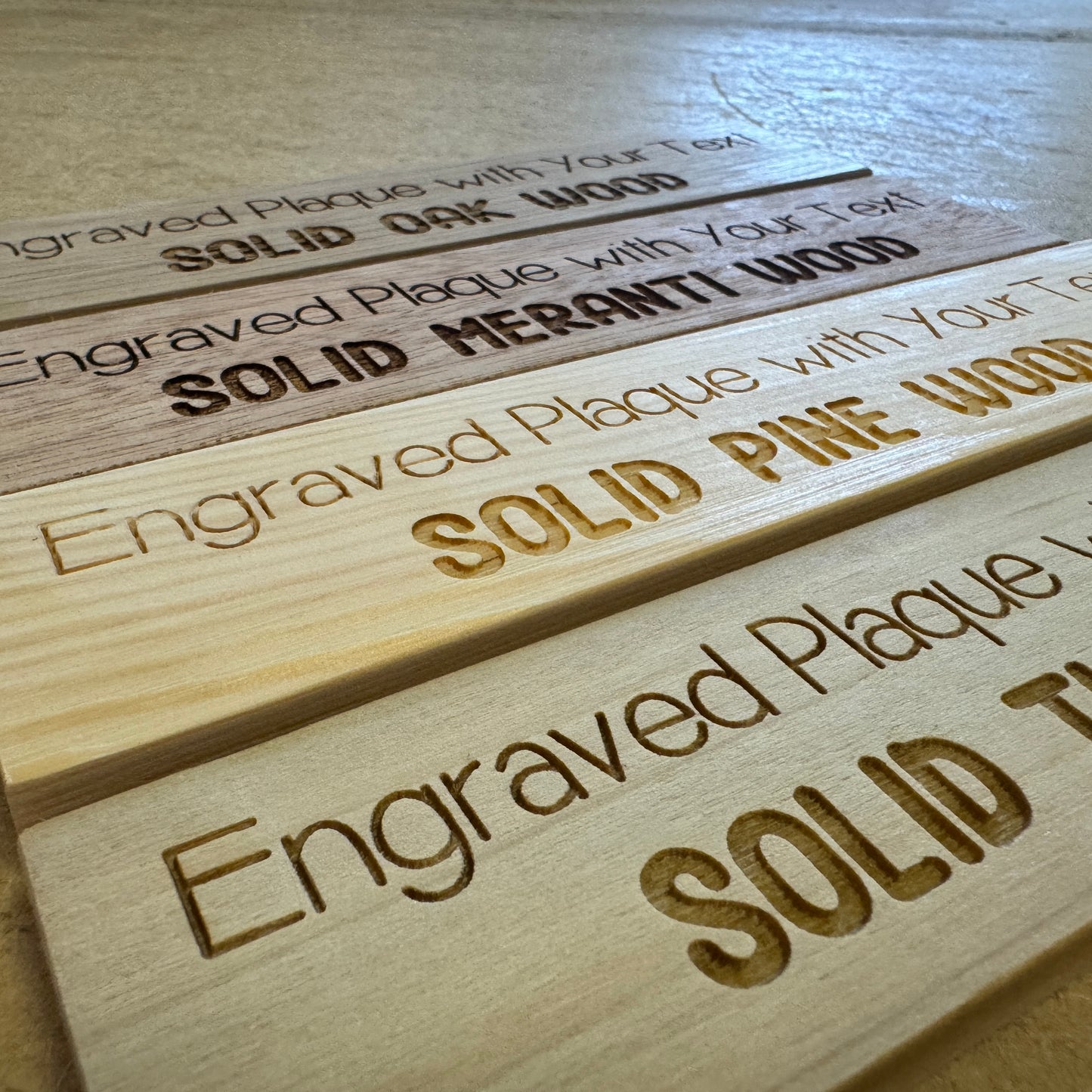 Personalised Wood Plaque 20x5cm