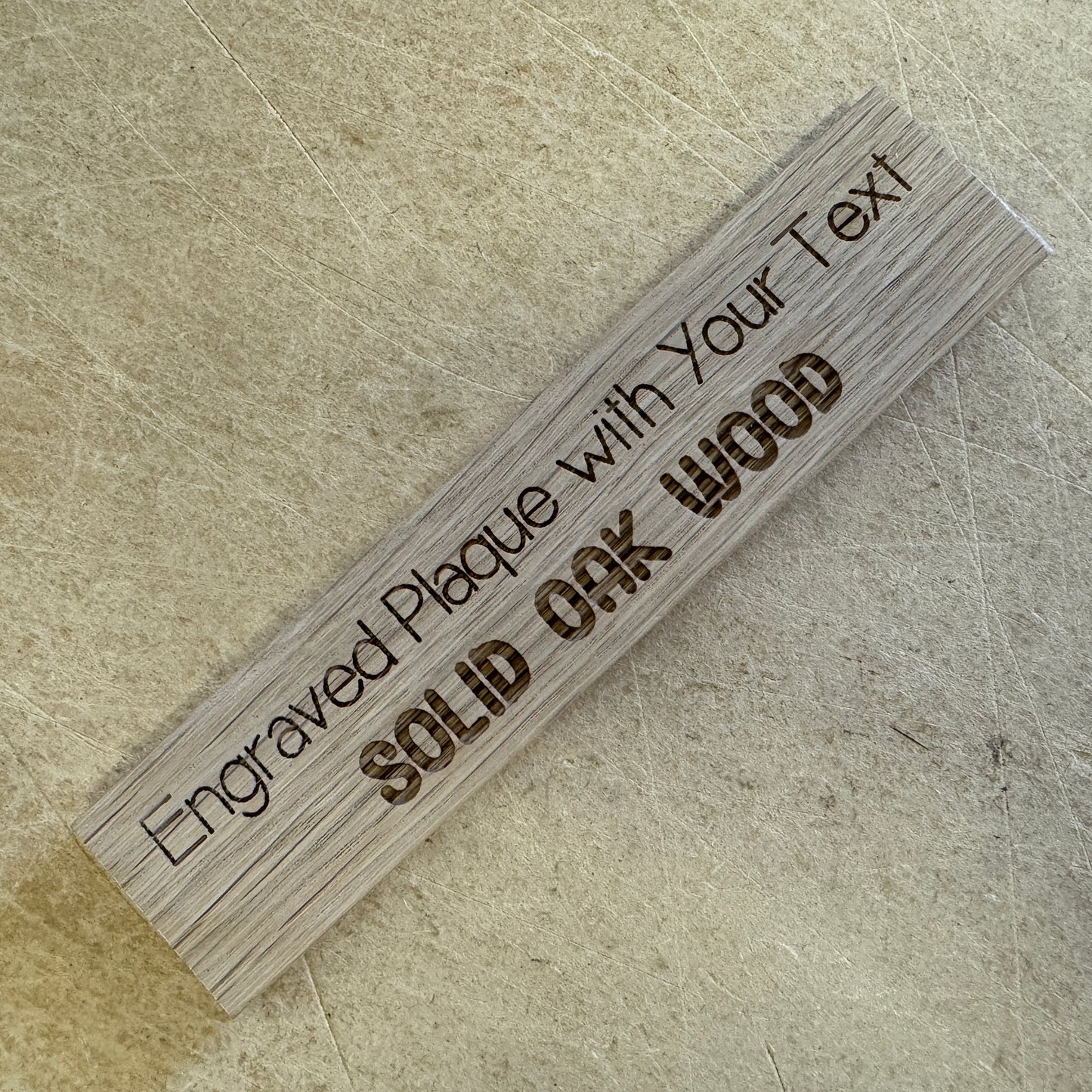 Personalised Wood Plaque 20x5cm