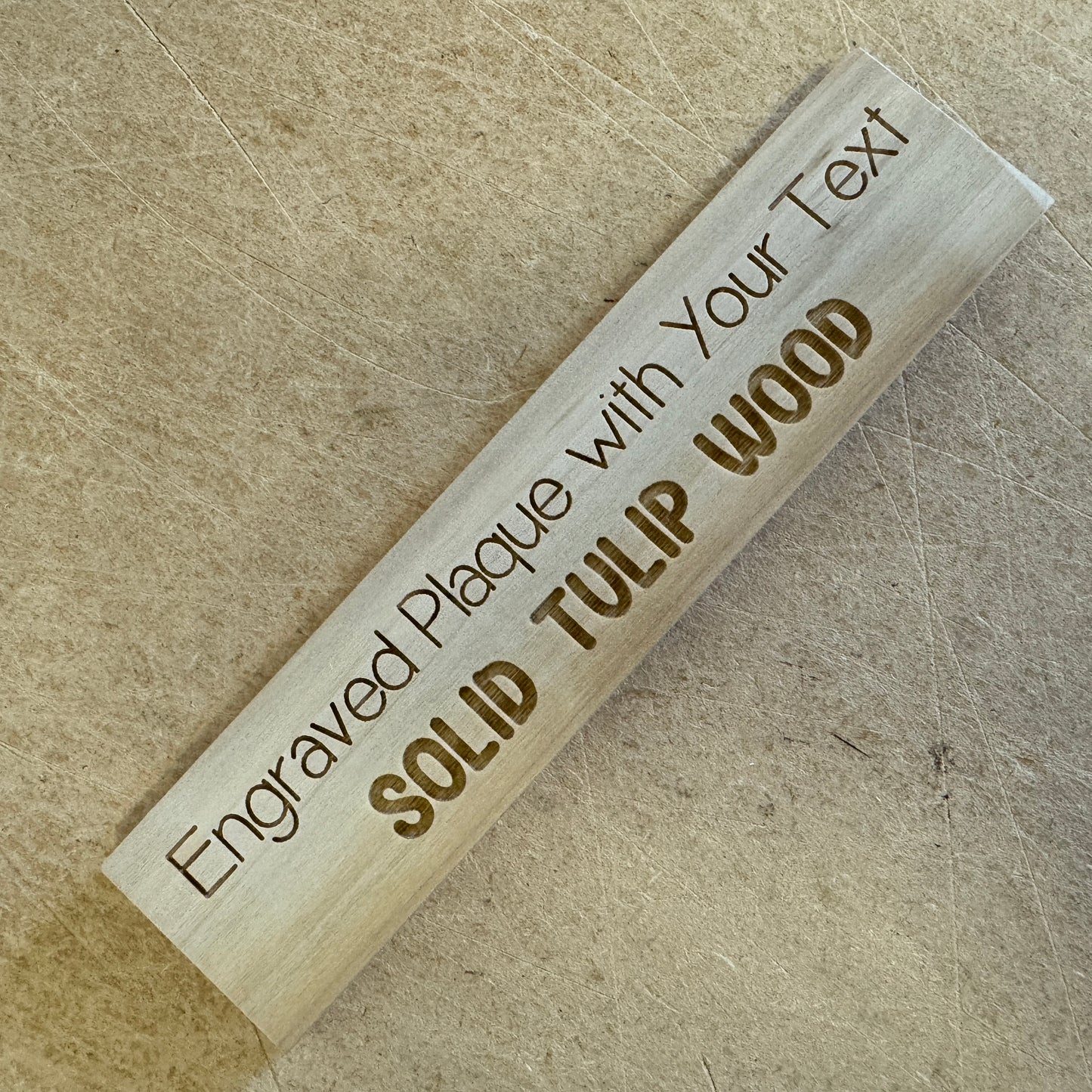 Personalised Wood Plaque 20x5cm