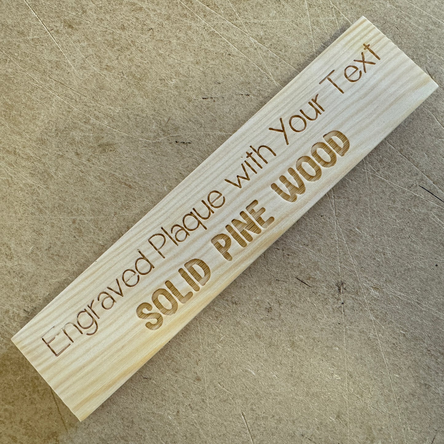 Personalised Wood Plaque 20x5cm