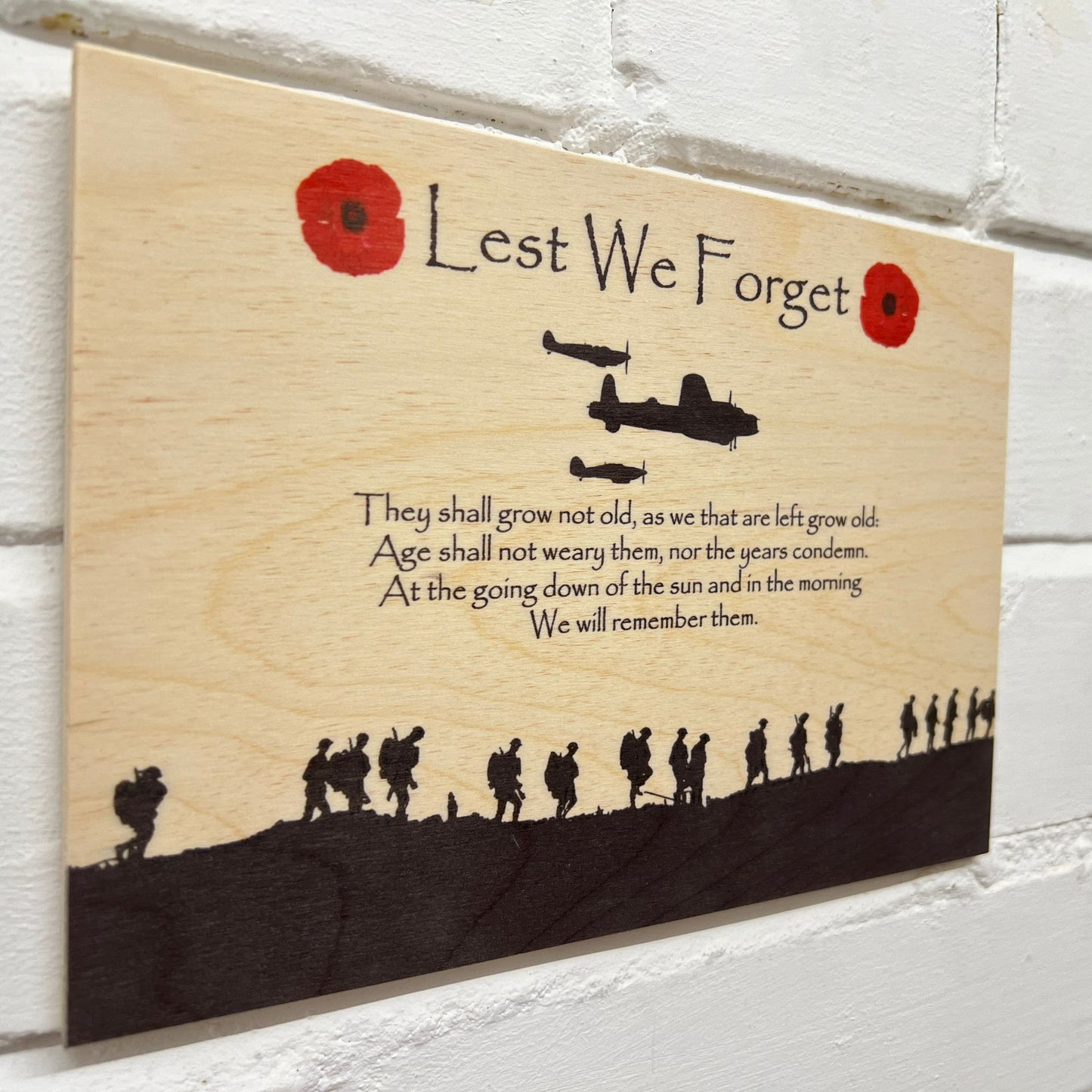 Battle of Britain Remembrance Poppy Plaque