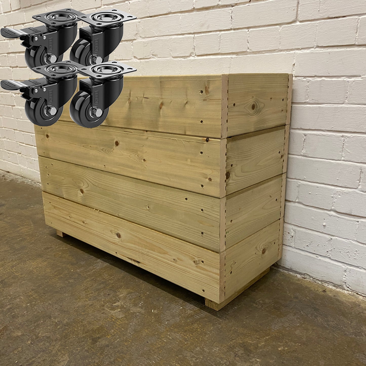 Tall Smooth Decking Patio Planter