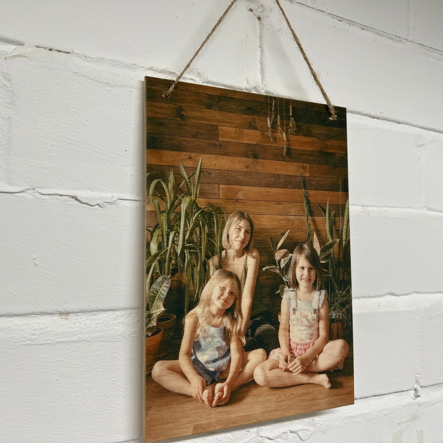 Photo on Wood Portraight/Twine