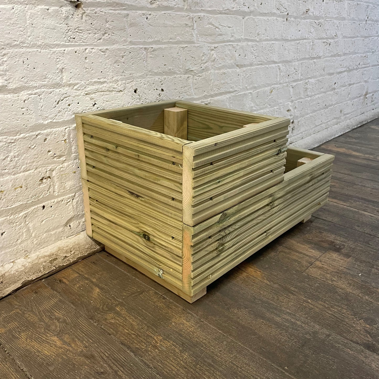 Two Tiered Decking Planter 57x35x33cm