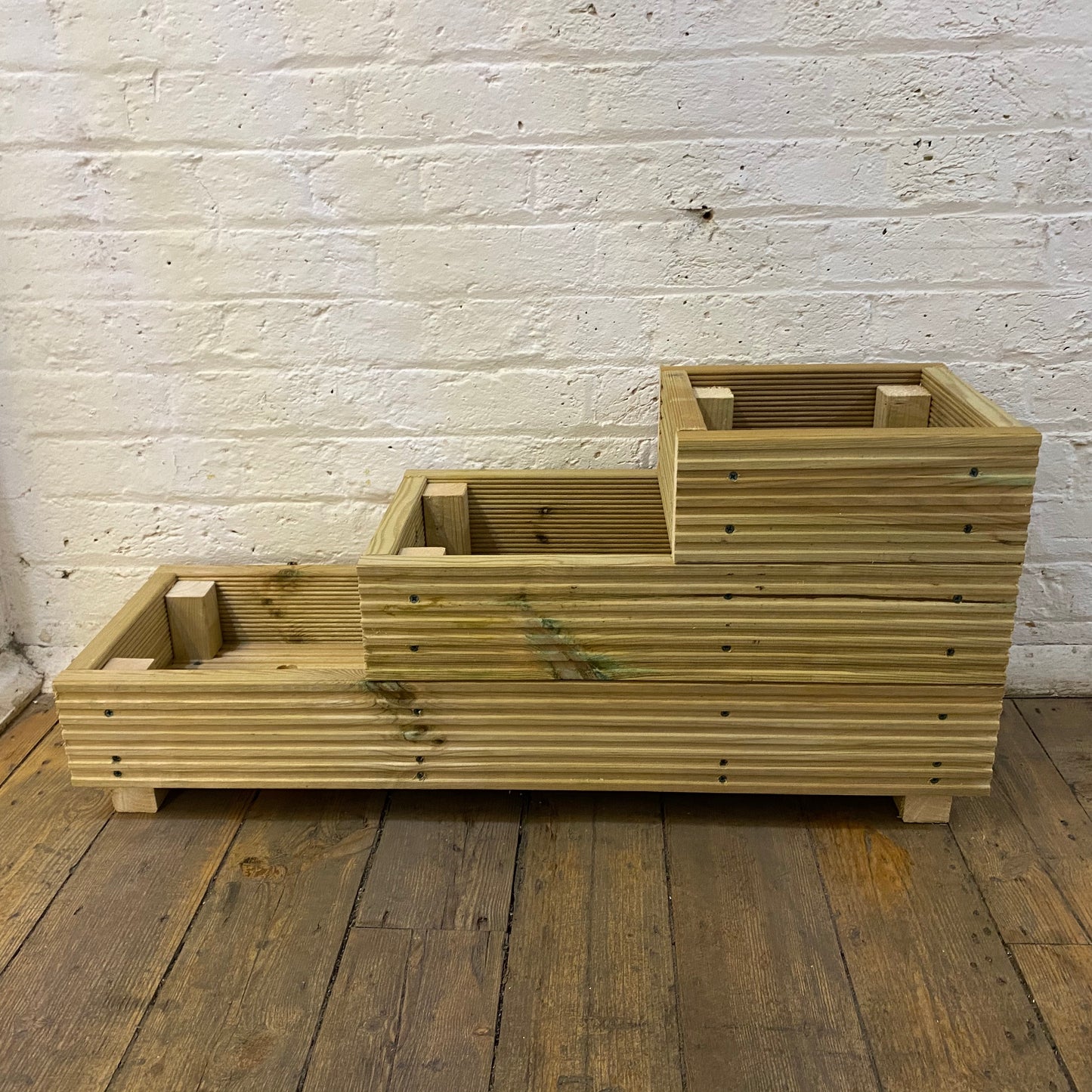 Three Tiered Decking Planter 88x35x48cm