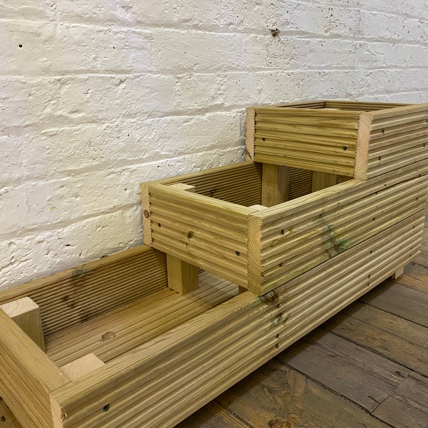Three Tiered Decking Planter 88x35x48cm
