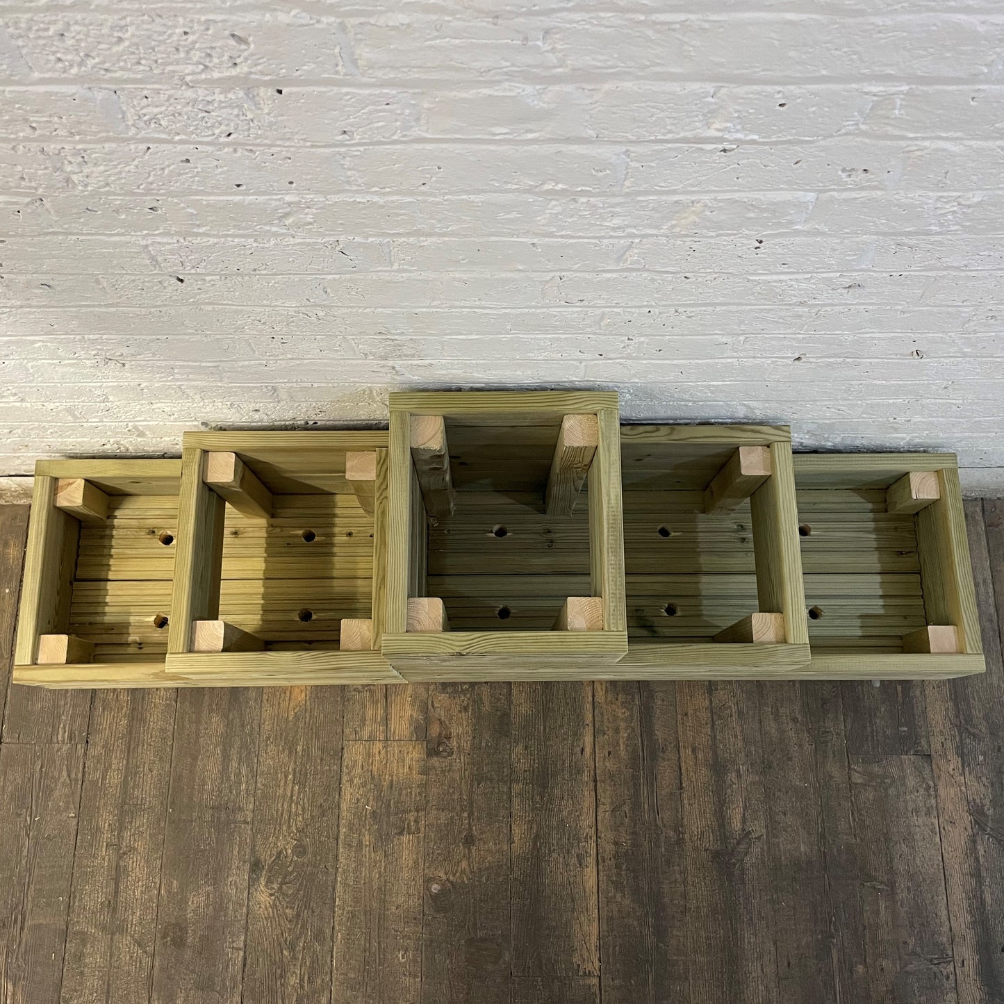 Large 3 Tiered Straight Decking Planter 145cmx35cmx48cm