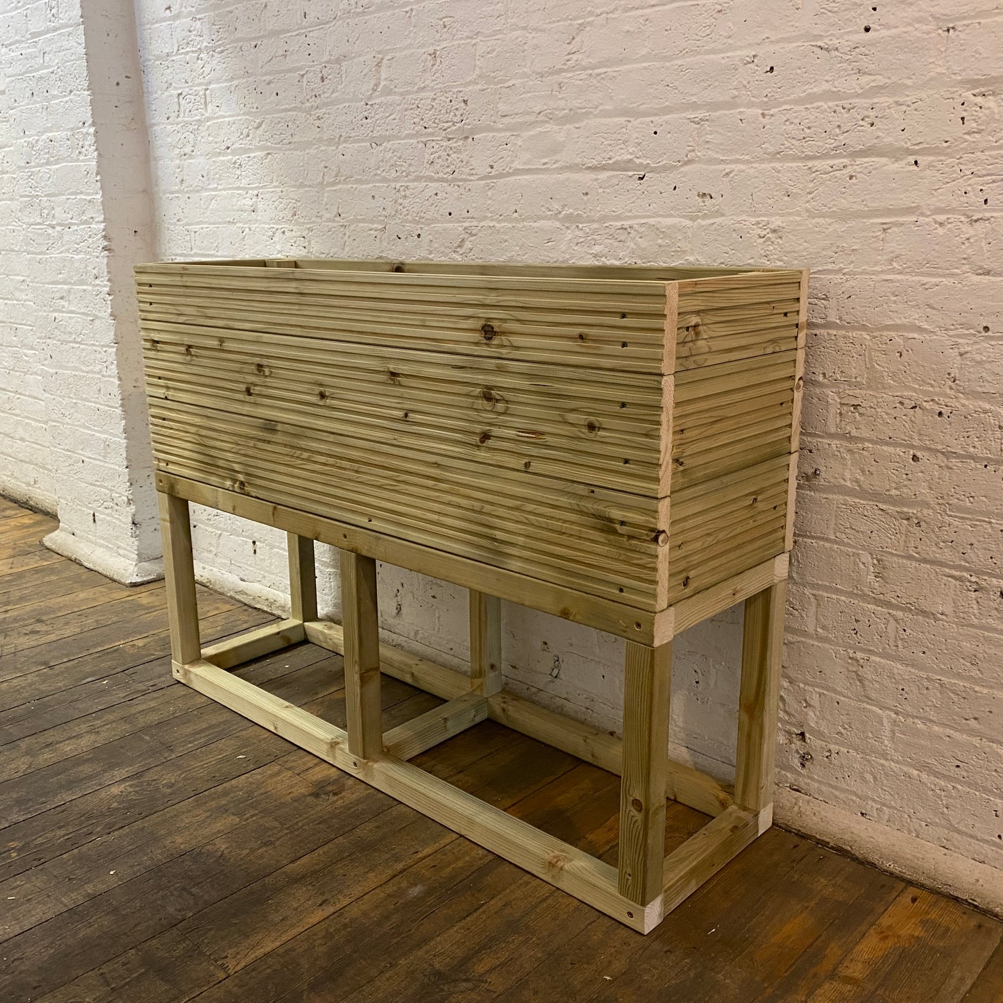 Large Raised 100cm Long Decking Planter 100x35x96cm