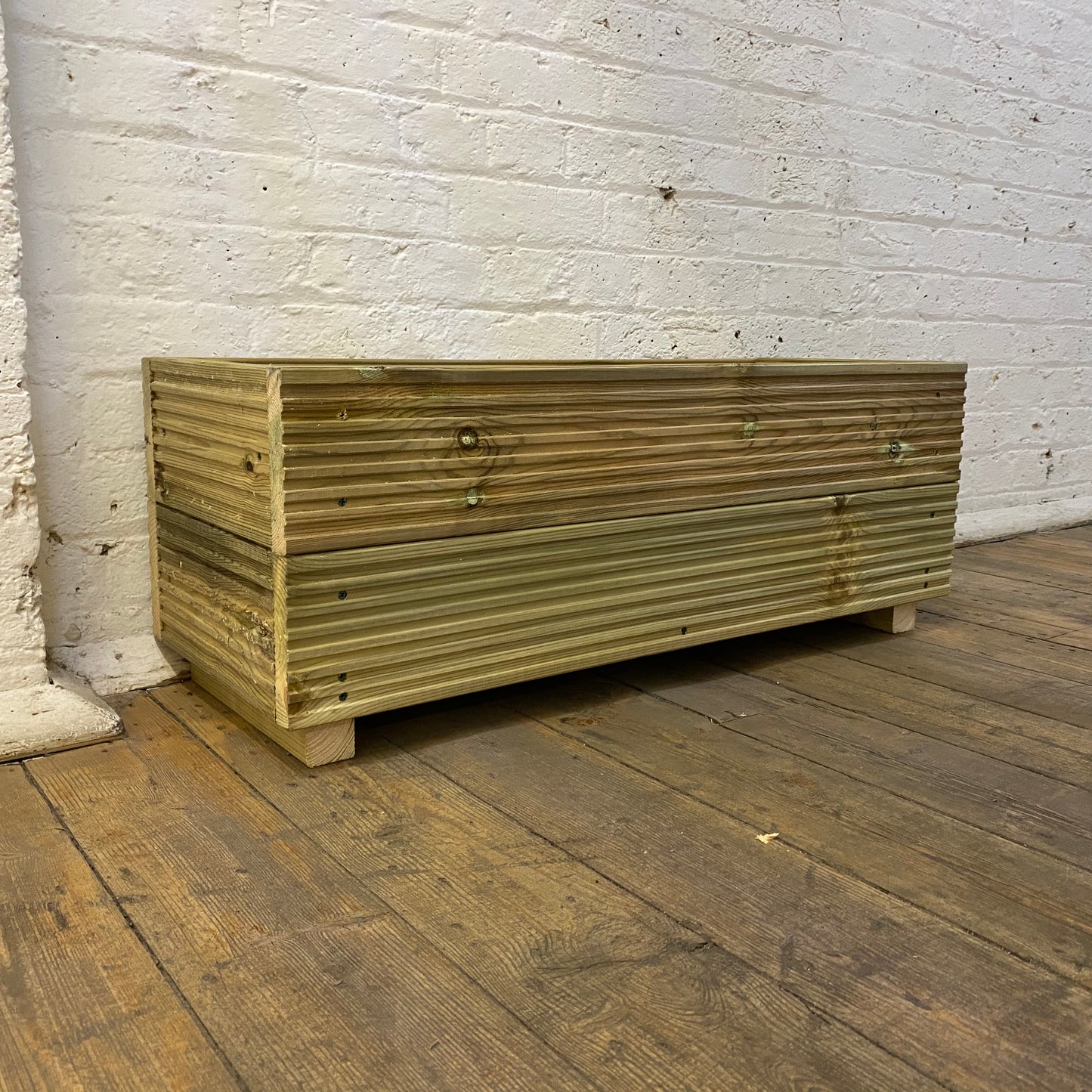 Large treated Wooden Decking Planter for veg shrubs and bedding plants
