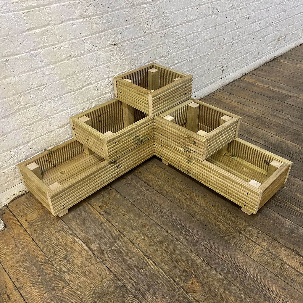 large 3 tiered garden planter, planter, plant pots