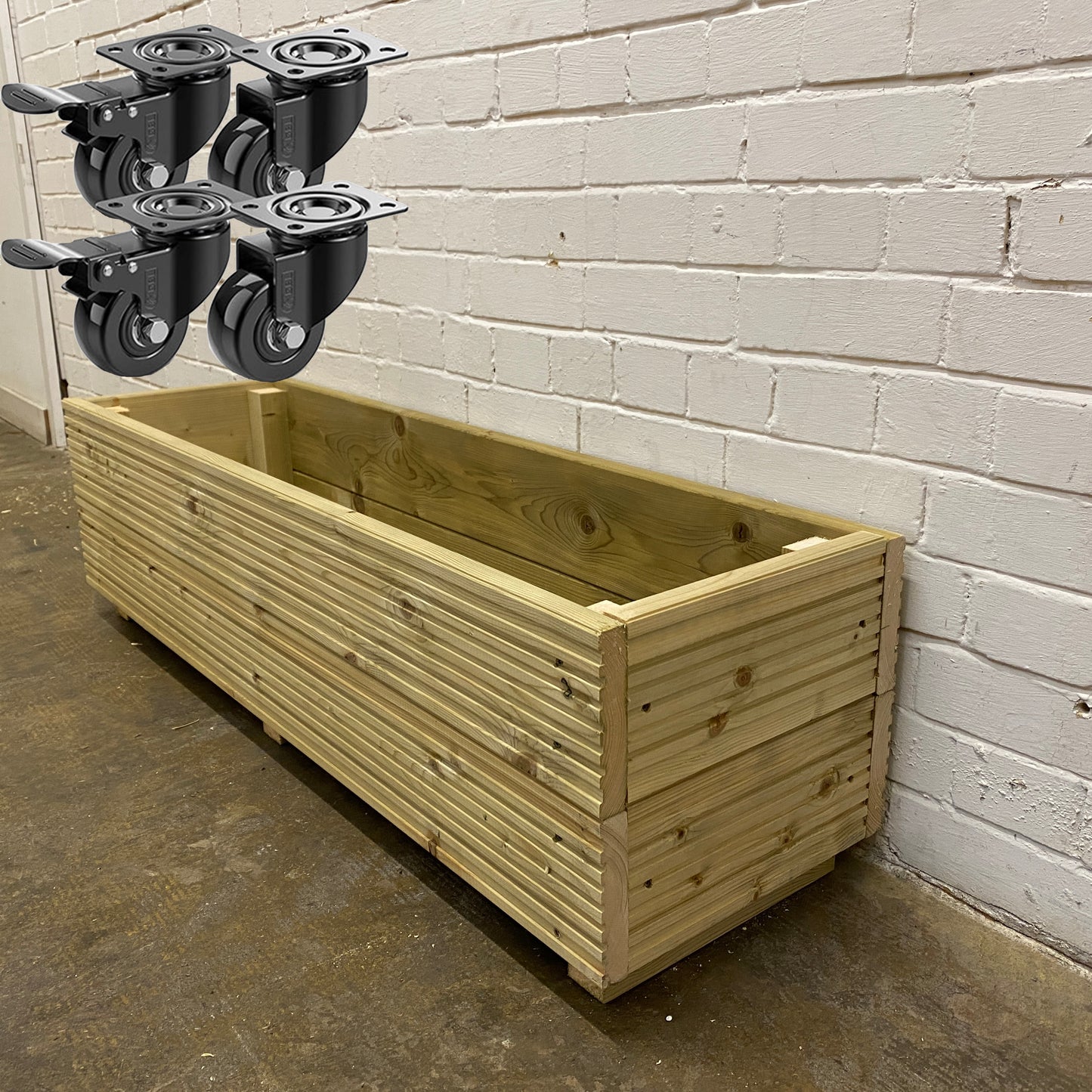 4ft (120cm) Long Decking Planter 120x35x33cm