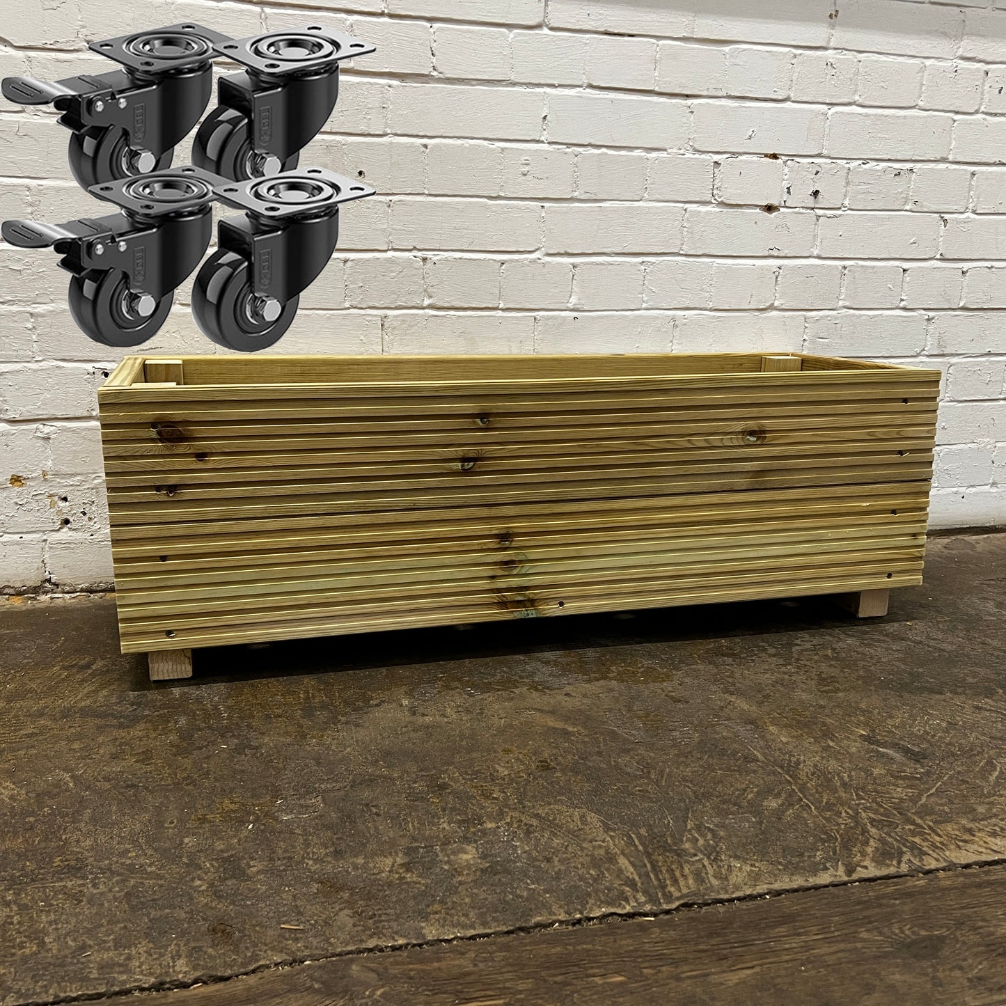 Large 100cm Long Decking Planter 100x35x33cm