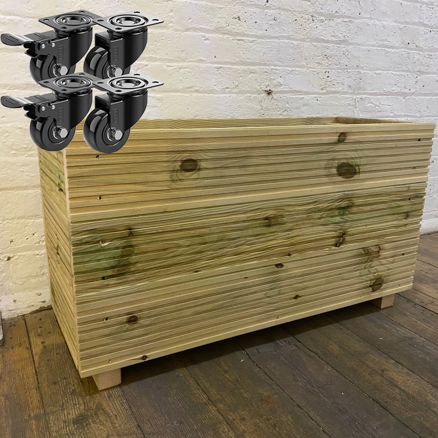 Large Decking Planter 48cm Tall 88x35x48cm