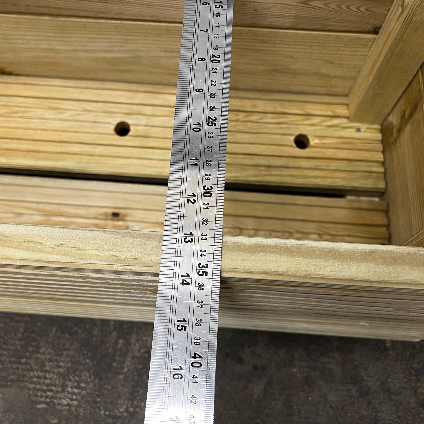Large 100cm Long Decking Planter 100x35x33cm