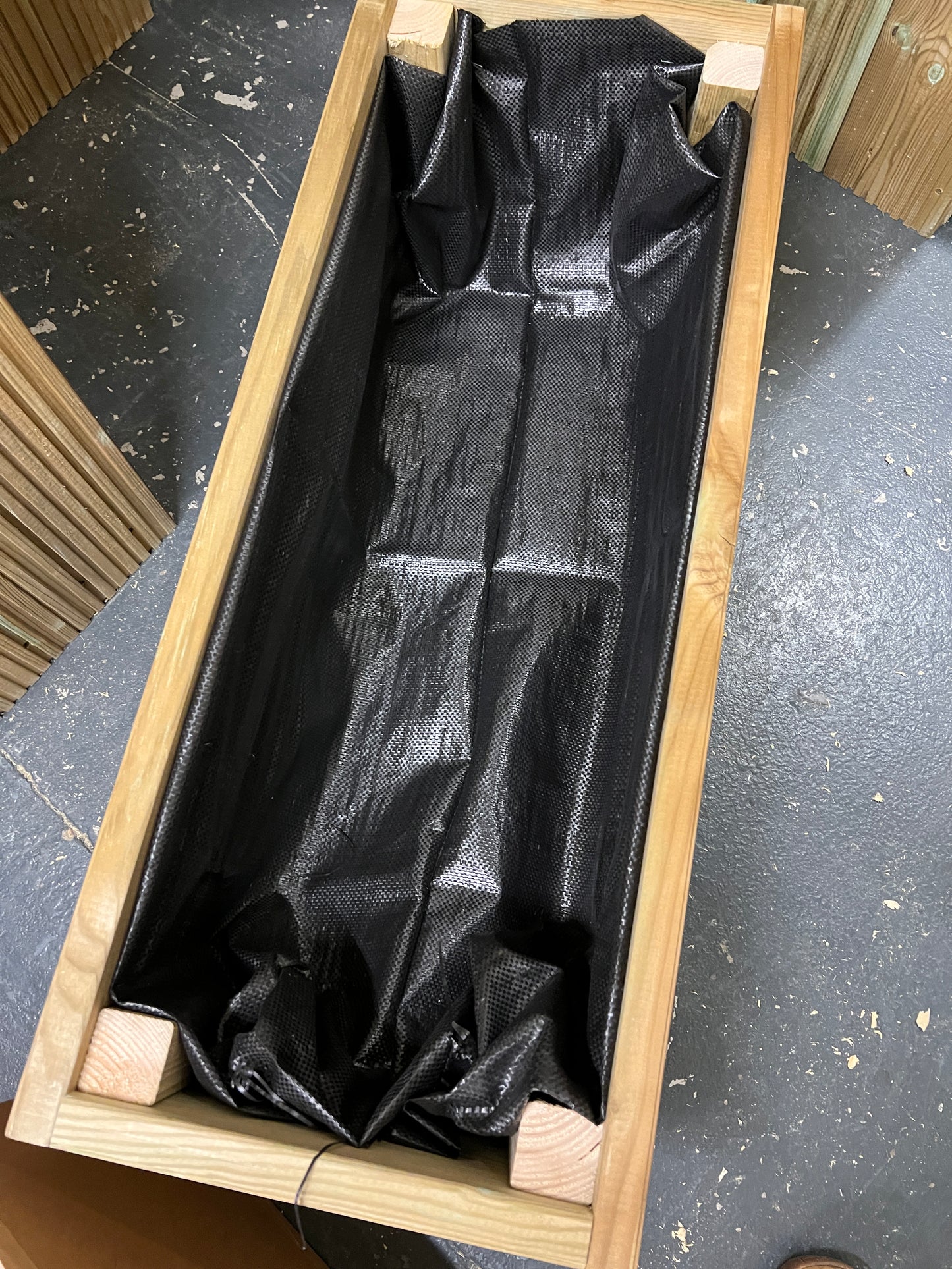 Large Raised 100cm Long Decking Planter 100x35x96cm
