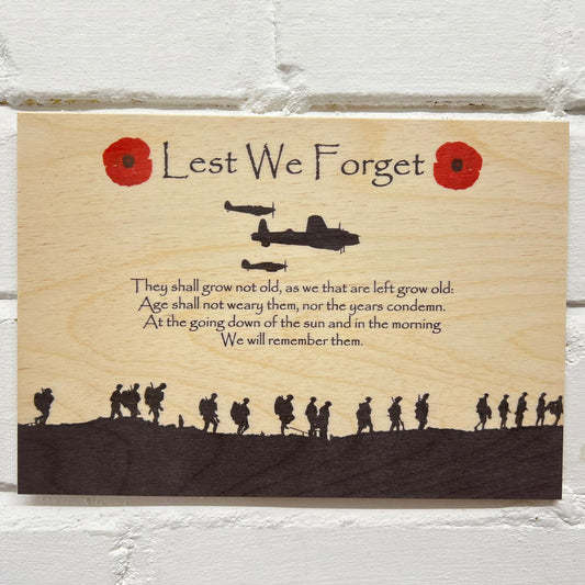 Battle of Britain Remembrance Poppy Plaque