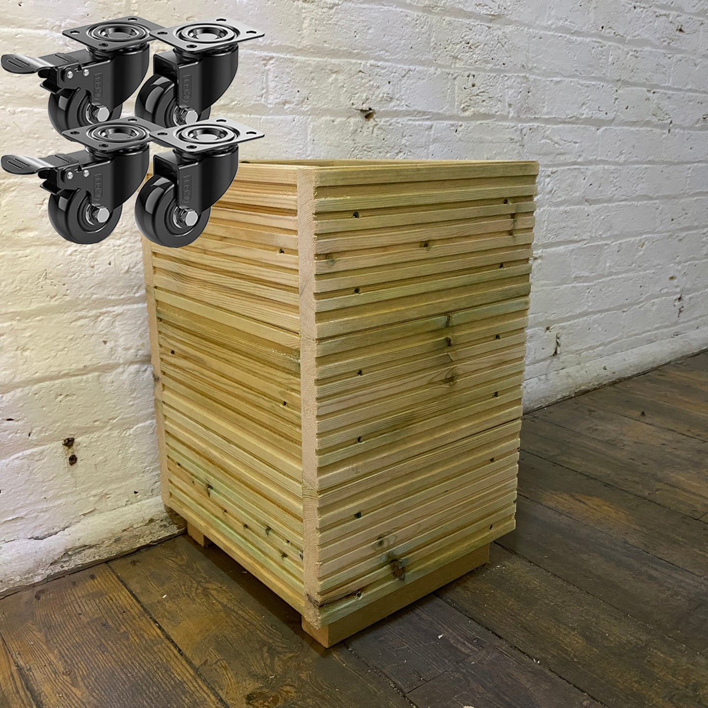 Small Decking Patio Planter - 48cm tall