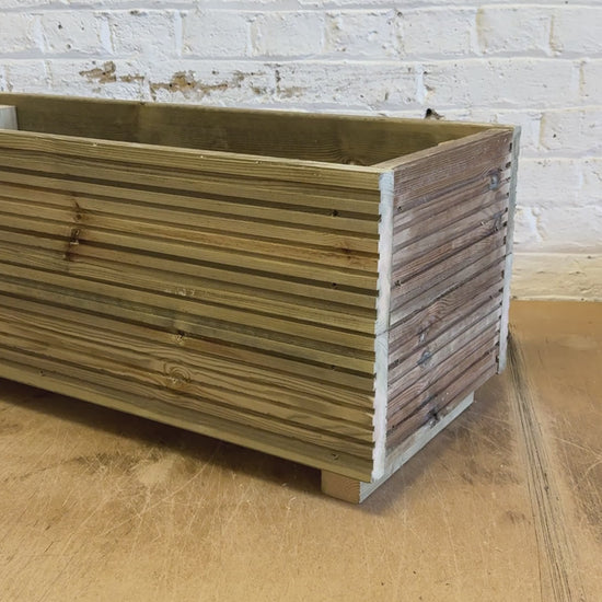 Large treated Wooden Decking Planter for veg shrubs and bedding plants