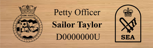 RN Solid Oak Plaque