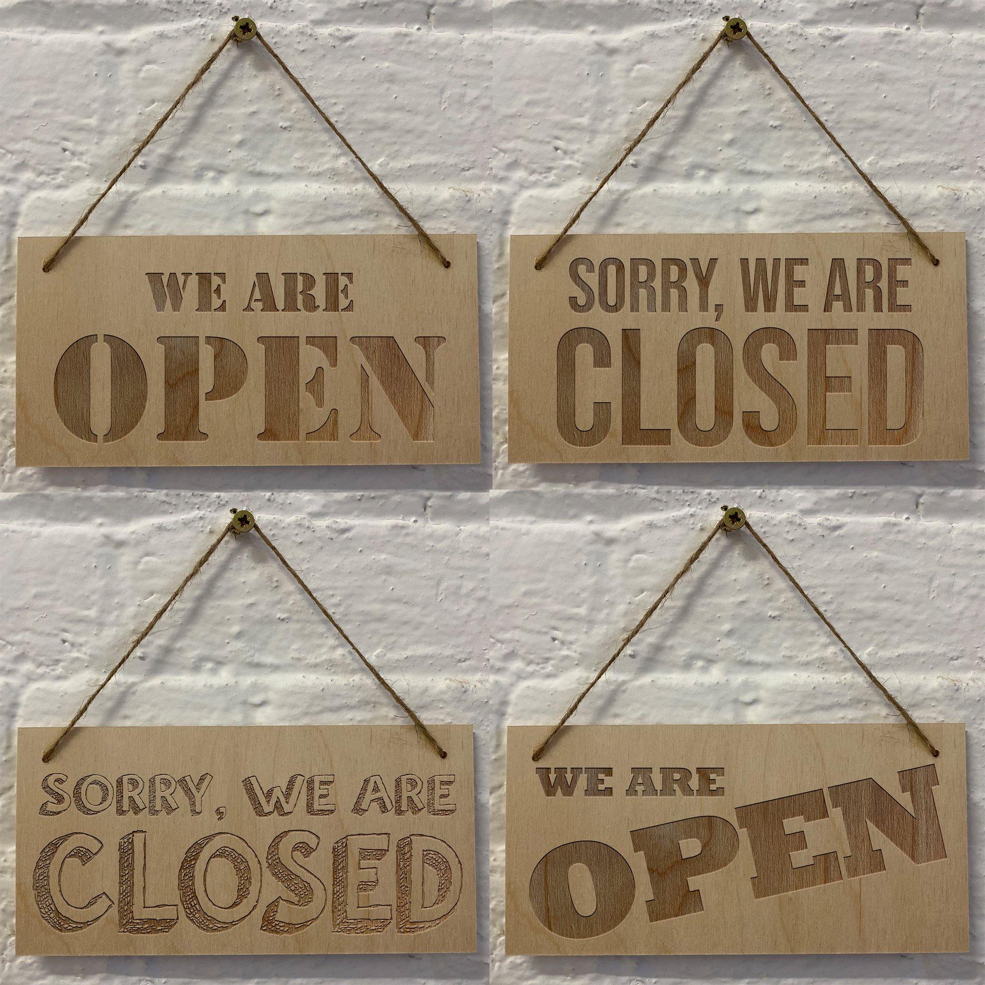 Open / Closed Shop - Cafe Sign – Cutncraft Designs
