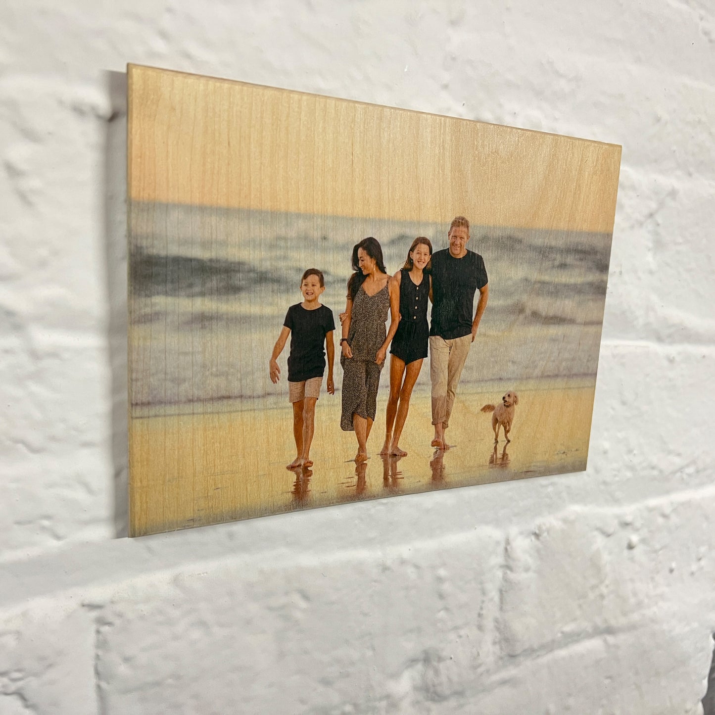 Photo on Wood landscape/sticky pads